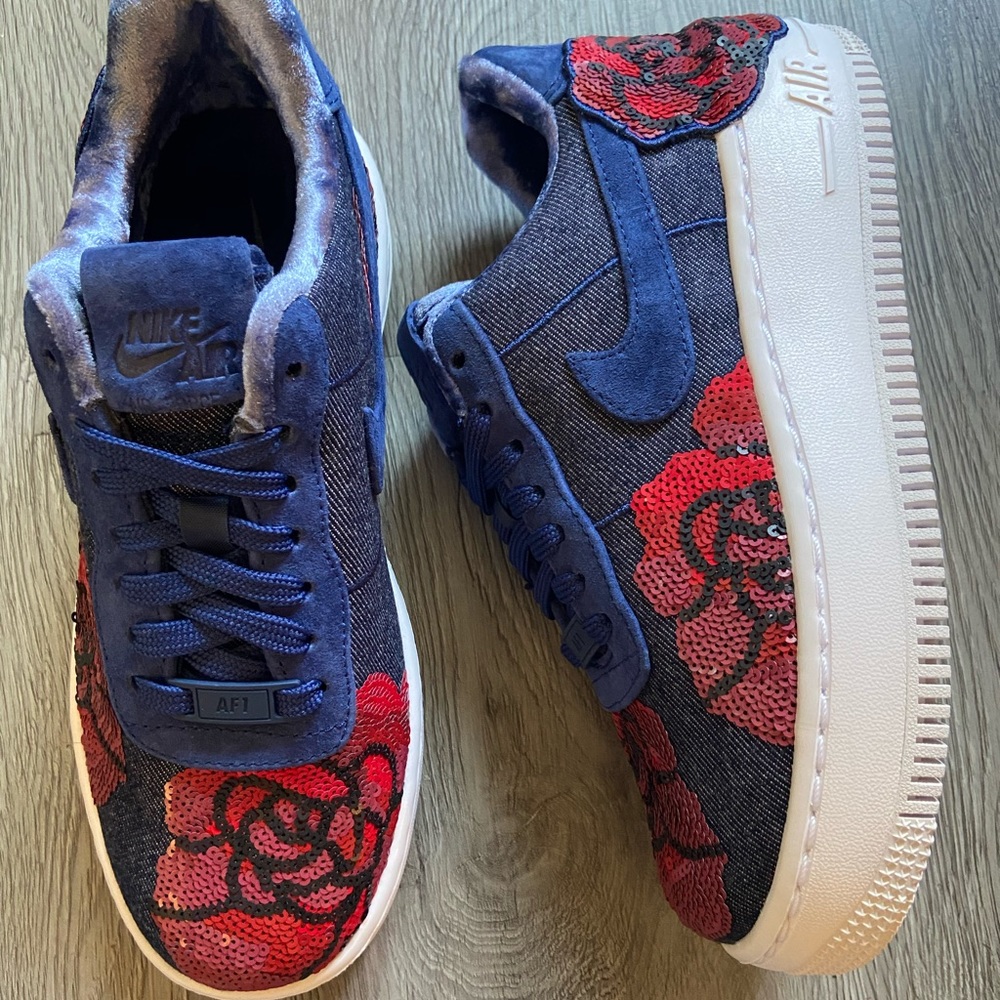 Womens Nike Air Force 1 UPSET LUXE FLORAL BINARY 6